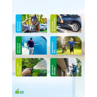 Усиленный шланг для полива GREEN APPLE 19 мм, 3/4" х 20 м Б0032829