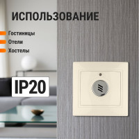 Акустический выключатель света TDM ELECTRIC слоновая кость Таймыр SQ1814-0703