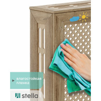 Экран на батарею отопления STELLA МДФ 90x60 см., Глория дуб сонома ЦБ-00002230