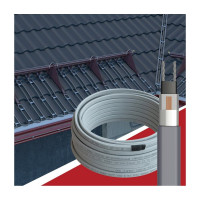 Греющий кабель для обогрева труб, водостоков и кровли RoofMate 18 Вт, длина 30 м 2243144