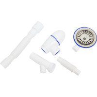 Сифон Unicorn B436VP 3 1/2х40 с круглым перел, с носиком, с гофрой 40х40х50 544821