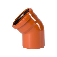 Отвод НПВХ ХЕМКОР 250х45° кирп. 2481164 06303