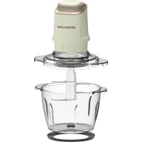 Измельчитель Willmark WMC-5288 400 Вт стеклянная чаша 1.2 л двойные лезвия резиновое основание 2001445