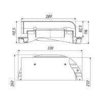 Кровельный аэратор Татполимер ТР-88/C коричневый 32172