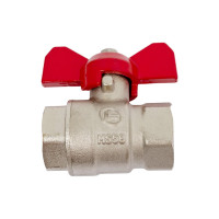 Шаровой Кран DOUBLE-LIN латунный резьбовой, бабочка ВР/ВР 1/2" LL1042 (1/2")