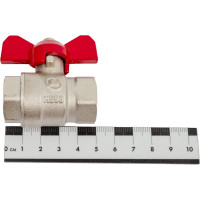 Шаровой Кран DOUBLE-LIN латунный резьбовой, бабочка ВР/ВР 1/2" LL1042 (1/2")