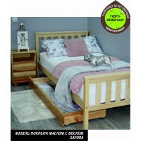 Масло для дерева SAFORA тонирующее, с воском, бесцветное, 0.5 л МД500/7