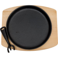 Сковорода MYRON COOK чугун съемная ручка 21 см на подставке MC2215