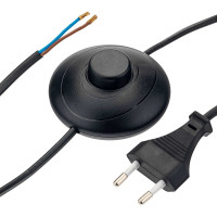 Кабель с ножным выключателем и евровилкой duwi 2м черный 28579 3