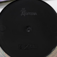 Горшок для цветов Доляна Голди 0.8 л, чёрный 7306169