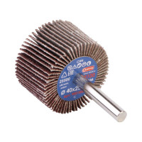 Круг лепестковый абразивный радиальный 40x25 мм, хвостовик 6 мм, P100 ДИОЛД 90018003