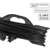 Силовой удлинитель-шнур на рамке TDM ELECTRIC народный ПВС 2200 Вт без заземления, 10м, штепсельное гнездо SQ1307-0306