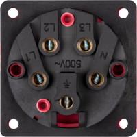Вилка TDM ELECTRIC 625 скрытая 3Р+РЕ+N 32А 380В IP44 SQ0607-0006