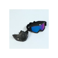 Разборные очки-маска для езды на мототехнике СИМАЛЕНД черные, стекло хамелеон, 4295613