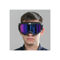 Разборные очки-маска для езды на мототехнике СИМАЛЕНД черные, стекло хамелеон, 4295613