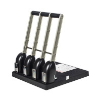 Дырокол KW-TRIO Heavy Duty 954 150 листов металл/пластик черный 4 отверстия с линейкой 811665