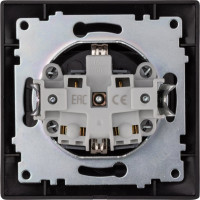 Розетка TDM ELECTRIC Лама 2П+З 16А 250В IP44 с крышкой шоколад SQ1815-0526