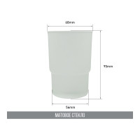 Стакан стекло Bath Plus 3907