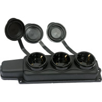 Переносная розетка ЮПИТЕР тройная 16А 250В с заземлением JP7601-03