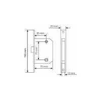 Бесшумная сантехническая защелка MORELLI 2070P PG золото 9010527