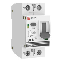 Устройство защиты от дугового пробоя EKF (УЗДП) 1P+N 50А PROxima afdd-2-50-pro