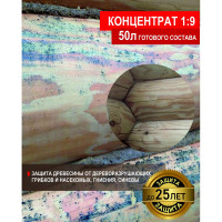 Антисептик для дерева, для фасадных и внутренних работ SAFORA (концентрат 1:9; 5 литров) АН05