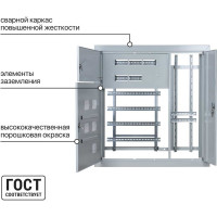 Корпус этажного щита TDM 5 квартир, модификация 3, Народный, 1010x950x160 SQ0905-1339