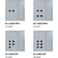 Корпус щита этажного TDM 6 квартир, модификация 3, Народный, 1010x950x160 SQ0905-1340