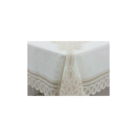 Готовая скатерть Towa Ажурная Pretty прямоугольная 120x150 см, бежевый 5177