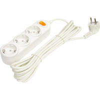 Удлинитель Power Cube PC 5м, 3р с заземлением, с выключателем 10А, PC-2-5M