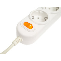 Удлинитель Power Cube PC 5м, 3р с заземлением, с выключателем 10А, PC-2-5M