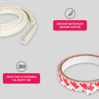 Защитная лента на углы для детей Halsa 24 мм, 2 м HLS-S-109W