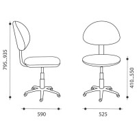 Кресло Фабрикант Логика Ткань KiDS №25 сладости О PL 540 б/подл ролик ст. X1508572 4610018465867
