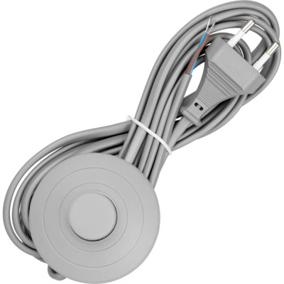 Шнур TDM ELECTRIC с ножным выключателем и плоской вилкой ШУН01В ШВВП 2x0,75мм2 SQ1305-0065