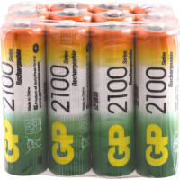 Аккумуляторные пальчиковые батарейки АА GP hr6 2100 mah/мАч, никель-металлгидрид ni-mh 12 шт GP 210AAHC-B12