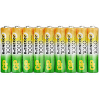 Акк. Бат. ааа мизинчиковые GP  hr03 1000 mah/мач ni-mh 18 шт в упак 100AAAHC-B18 100AAAHC-B18 23948523