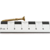 Саморезы по дереву КРЕП-КОМП потайные, Torx, 4,0x35 мм, 50 шт., желтые сдт435мф