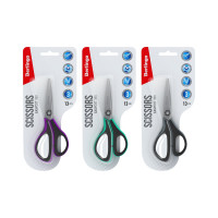 Ножницы Berlingo Easycut 350 13 см, ассорти, эргономичные ручки, мягкие вставки, европодвес DNn_13035