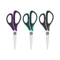 Ножницы Berlingo Easycut 350 13 см, ассорти, эргономичные ручки, мягкие вставки, европодвес DNn_13035