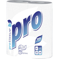 Полотенце бумажное Protissue 2-сл 2 рул/упpro белое С-162