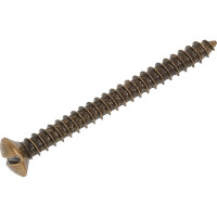 Саморез для установки с выключателями и изоляторами Bironi металл, цвет бронза, 2 шт./уп. B-913-32-2