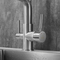 Смеситель для кухни ROSE с подключением к фильтру питьевой воды, сатин R658L