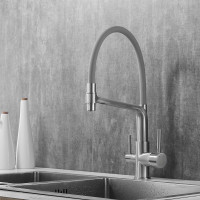 Смеситель для кухни ROSE с подключением к фильтру питьевой воды, сатин R658L