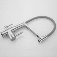 Смеситель для кухни ROSE с подключением к фильтру питьевой воды, сатин R658L