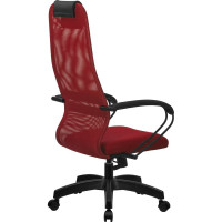 Кресло МЕТТА Su-b-8 подлокотники 130, основание 001, красный/красный z312455441