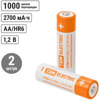 Аккумулятор TDM ELECTRIC AA-2700 mAh Ni-MH BP-2 SQ1702-0072
