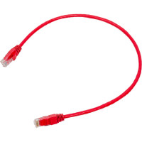 Коммутационный шнур NIKOMAX U/UTP 4 пары, красный, 0,5м NMC-PC4UD55B-005-RD