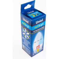 Светодиодная лампа Uniel LED-C37-6W/NW/E14/FR/MB PLM11WH Форма свеча, матовая UL-00002374