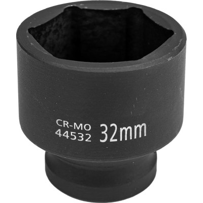 Головка торцевая 6-гранная ударная 32 мм, 1/2", L=45 мм ROCKFORCE RF-44532(803)