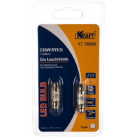 Светодиодная лампа KRAFT C10W SV8 5 11x36 white 2 LEDs KT 700058